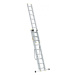 DRABEST Hliníkový rebrík PRO 3 x 9 priečok