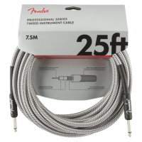 Fender Professional Series 25' Instrument Cable White Tweed