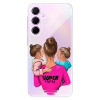 Odolné silikónové puzdro iSaprio - Super Mama - Two Girls - Samsung Galaxy A35 5G