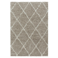 Kusový koberec Alvor Shaggy 3401 beige Rozmery koberca: 60x110