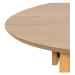 Okrúhly rozkladací jedálenský stôl s doskou v dubovom dekore ø 115 cm Montreux - Actona