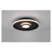 Matne čierne kovové LED stropné svietidlo ø 40 cm Ascari - Trio