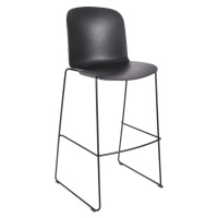 INFINITI - Barová stolička RELIEF - s lamelovým podstavcom
