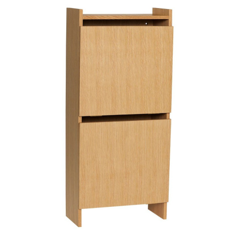 Výklopná skrinka na topánky v dekore duba v prírodnej farbe 50x110x24 cm Forma – Hübsch