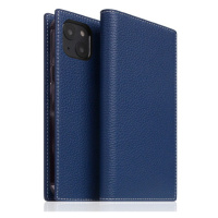 SLG Design puzdro D8 Full Grain Leather pre iPhone 14 Plus - Navy Blue