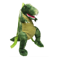 Plyšová taška Dinosaurus zelená
