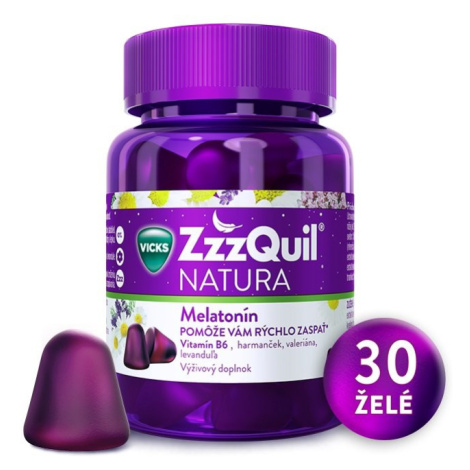 ZZZQUIL Natura želé s melatonínom lesné ovocie 30 ks