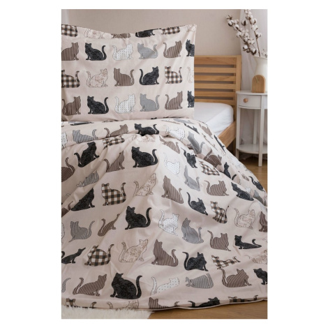 Jerry Fabrics Bavlnené obliečky Mačky, 140 x 200 cm, 70 x 90 cm