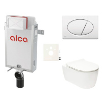 Cenovo zvýhodnený závesný WC set Alca na zamurovanie + WC Glacera Alfa SIKOAA1