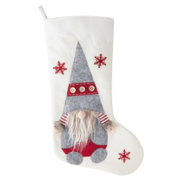 Vianočná ponožka s 3D Mikulášom 50x25 cm