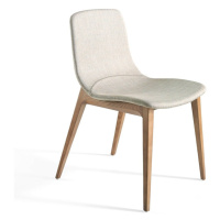 Estila Jedálenská stolička Forma Moderna z masívu krémová 78cm