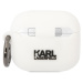 Karl Lagerfeld 3D Logo NFT Karl Head Silikónové Puzdro pre Airpods 3 White