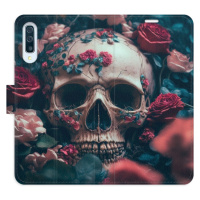 Flipové puzdro iSaprio - Skull in Roses 02 - Samsung Galaxy A50