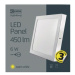 Mini LED panel 120x120, štvorcový prisadený biely, 6W, 3000K (EMOS)