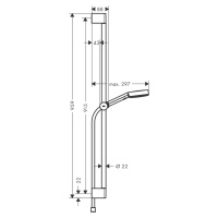 Hansgrohe Pulsify Select S, sprchová súprava 105 3jet Relaxation so sprchovou tyčou 90 cm, chróm