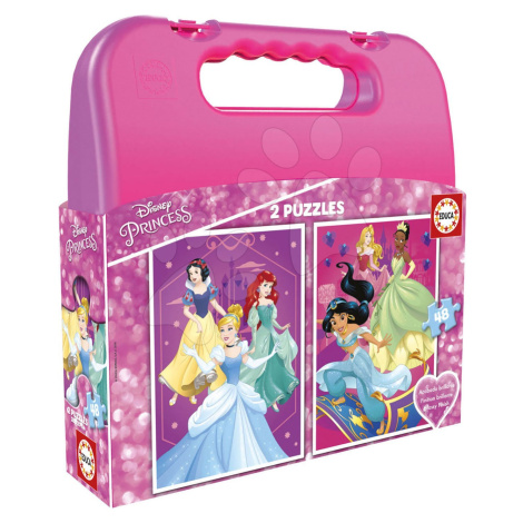 Educa puzzle v kufríku Disney Princess 2x48 dielov 17640