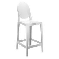 Kartell - Barová stolička One More nízka, biela
