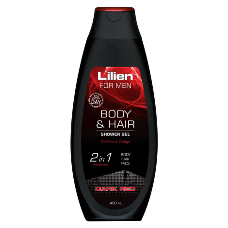 LILIEN Sprchový šampón pre mužov Dark Red 400 ml