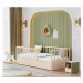 Detská posteľ 100x200cm so zábranami fairy - dub svetlý