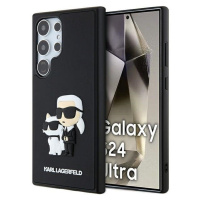 Plastové puzdro Karl Lagerfeld na Samsung Galaxy S24 Ultra 5G S928 KLHCS24L3DRKCNK 3D Rubber Kar