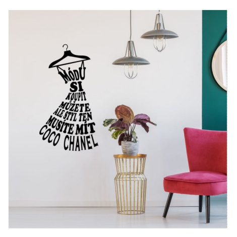 Samolepka na stenu s citátom Ambiance Coco Chanel