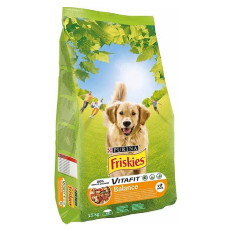 Friskies dog Balance s kuraťom a zeleninou granule pre psy 15kg