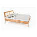 Dvojlôžková posteľ z dubového dreva s ratanovým čelom 160x200 cm Pola - The Beds