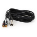 FrontStage kábel XLR k cinch, 6m