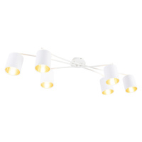 Moderné stropné svietidlo biele 6 svetiel - Lofty