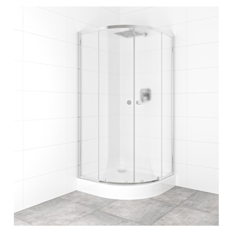 Set sprchovacieho kúta a vaničky, štvrťkruh 90x90 cm Multi Basic SIKOBKMUS90CRCH SAT
