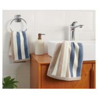 Kvalitné uteráky pre hostí, 2 ks, modro-bielo-béžové
