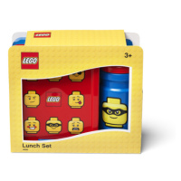 LEGO® ICONIC Classic desiatový set (fľašu a box) - červená / modrá