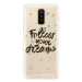 Silikónové puzdro iSaprio - Follow Your Dreams - black - Samsung Galaxy A6+