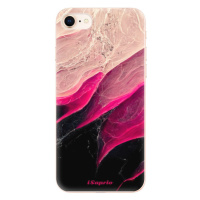 Odolné silikónové puzdro iSaprio - Black and Pink - iPhone 8