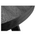 Čierny rozkladací stôl z dubového dreva Windsor & Co Sofas Bodil, ø 130 cm
