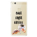 Odolné silikónové puzdro iSaprio - First Coffee - Huawei P10 Lite
