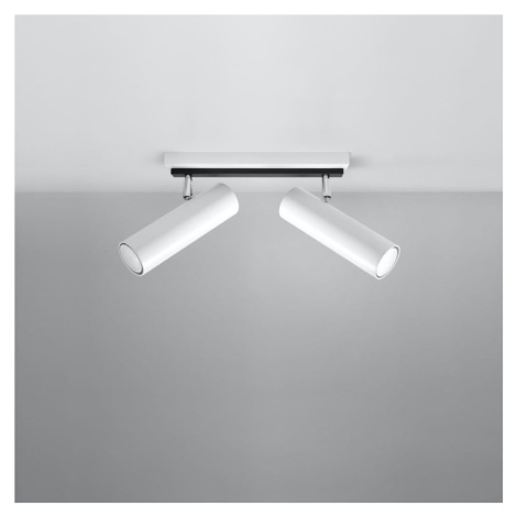 Biele bodové svietidlo 6x30 cm Mira – Nice Lamps