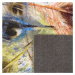 domtextilu.sk Fenomenálny farebný koberec s motívom pávích pierok 40981-187466  120 x 170 cm kré