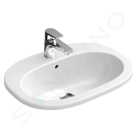 VILLEROY & BOCH - O.novo Umývadlo zápustné 560x405 mm, s prepadom, otvor pre batériu, CeramicPlu