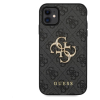 Guess PU 4G Metal Logo kryt iPhone 11 sivý