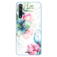 Odolné silikónové puzdro iSaprio - Flower Art 01 - Huawei Nova 5T