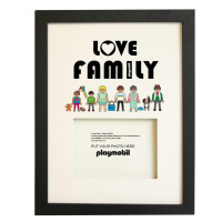 Čierny rámček na stenu 30x40 cm Love Family – Playmobil