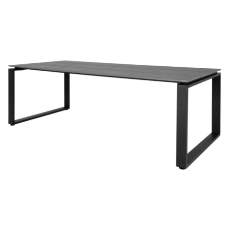 Sconto Záhradný stôl DINVIR sivá/čierna Houseland