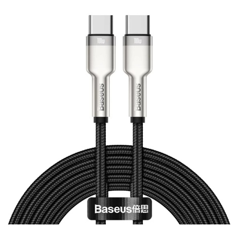 Kábel Cable USB-C to USB-C Baseus Cafule, 100W, 2m (black)