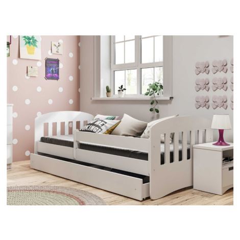 KocotKids Jednolôžková posteľ CLASSIC do detskej izby Zvoľte rozmer: 80x140 cm, Zvoľte matrac: P