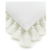 Biela bavlnená dekoratívna obliečka na vankúš Westwing Collection Shylo, 40 x 40 cm