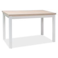 Signal Jedálenský stôl ADAM | 100 x 60 cm FARBA: dub sonoma / biely mat