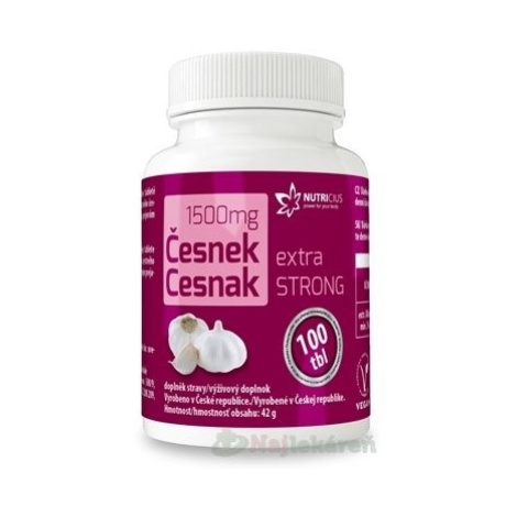 Nutricius Česnek extra strong 1500 mg 100 tabliet