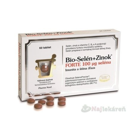 Bio-SELEN+ZINOK FORTE 100 μg selénu tbl 1x60 ks