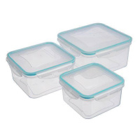 Doza MagicHome Lunchbox set 06x3 0,70/1,20/2,00 lit, sada 3 ks, štvorcové, Clip